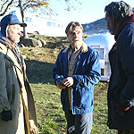 Bruce Page as Fitch, Henry Czerny as Neale and Abdul Salaam el Razzac as Chef in Conversations With God